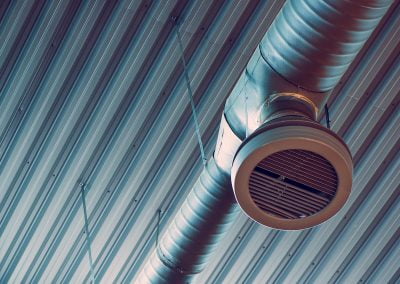 ventilation system pipe on ceiling